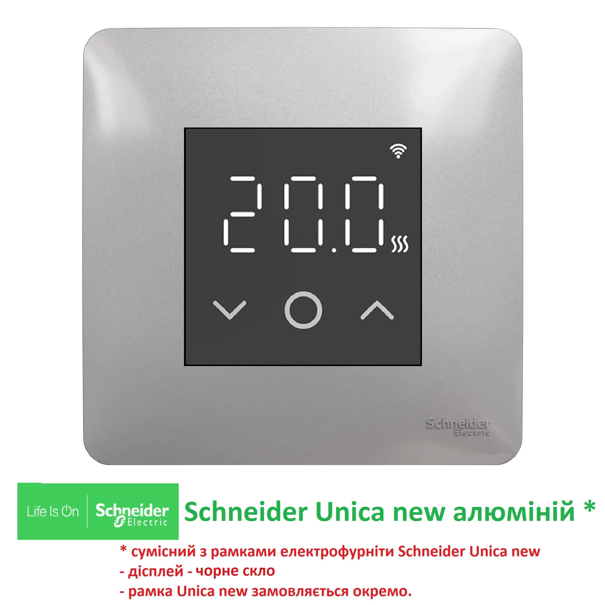 Wi-Fi терморегулятор In-Therm чорний матовий (PWT-030 SL-BL) -6